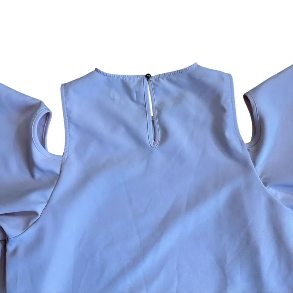 Mud Pie Women's Birdie Ruffle Cold Shoulder Dress in Pink Size Medium - Picture 7 of 9